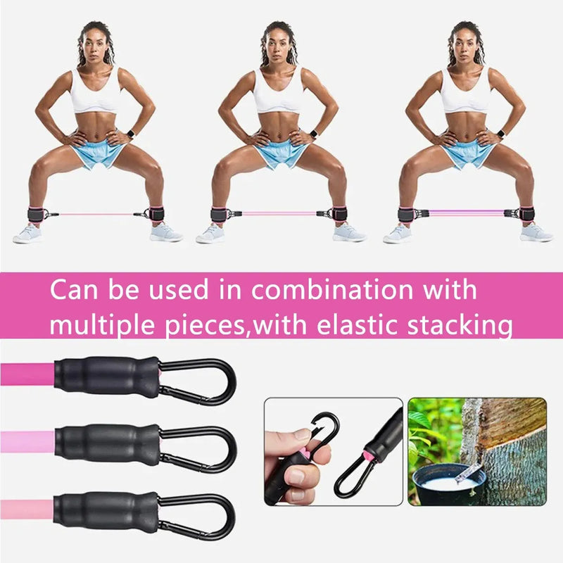 TPE Resistance Bands with Ankle Straps: