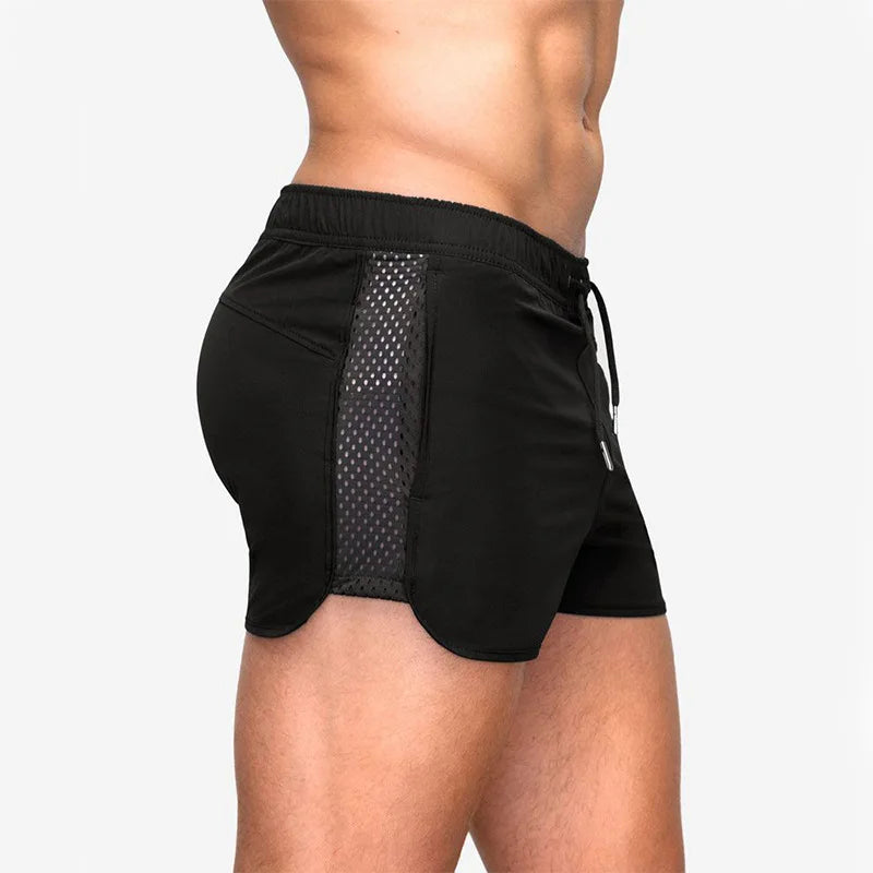 Men’s Quick-Dry Mesh Running & Training Shorts with Pockets