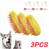 3-in-1 Electric Pet Steam Brush – Grooming, Detangling & Massage Tool
