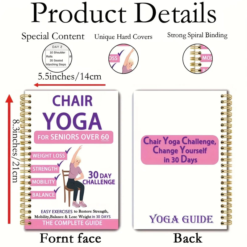 30-Day Chair Yoga Guide for Seniors Over 60 – 40+ Gentle Exercises