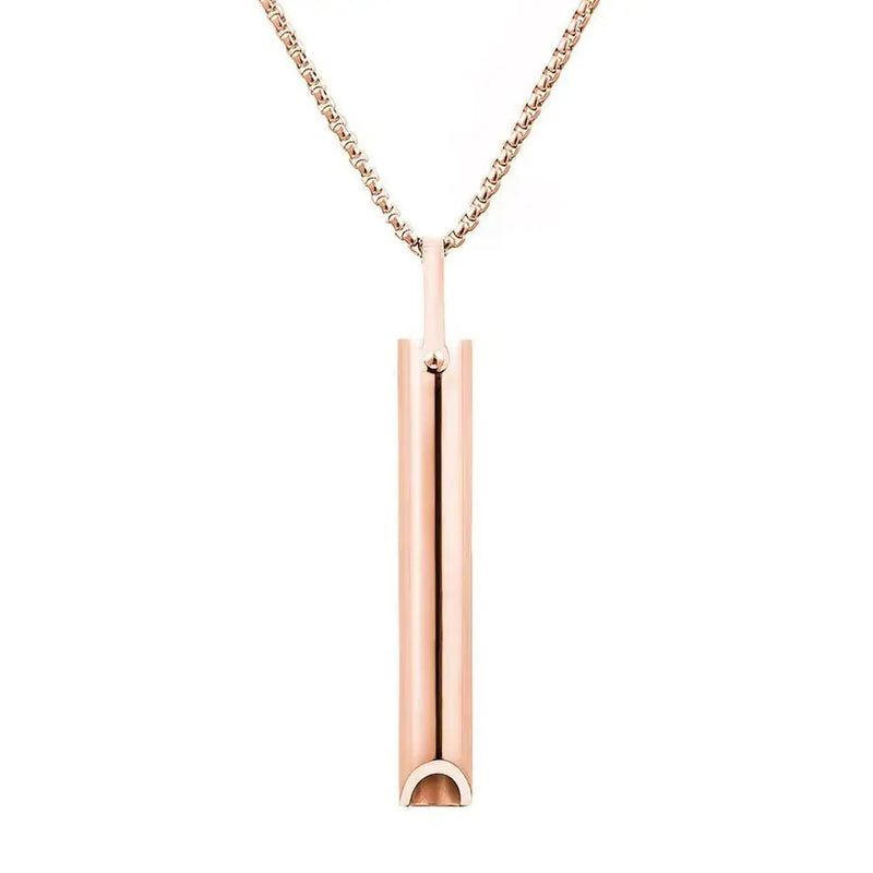 Stainless Steel Mindfulness Breathing Necklace