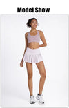 Summer Women’s Tennis Pleated Skirt with Inner Shorts