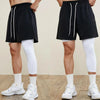 Men's One Leg Compression Leggings – Base Layer Cropped Sports Tights for Running & Basketball