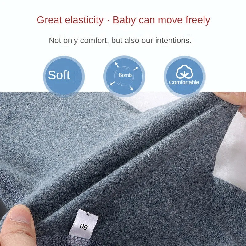 Kids Winter Fleece Lined Leggings – Thick Warm Base Pants