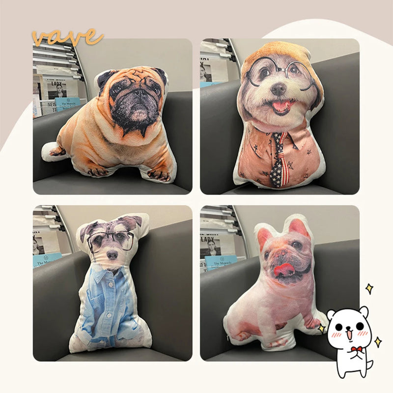 Photo Custom Shape Pillow Case DIY Pet Cushion