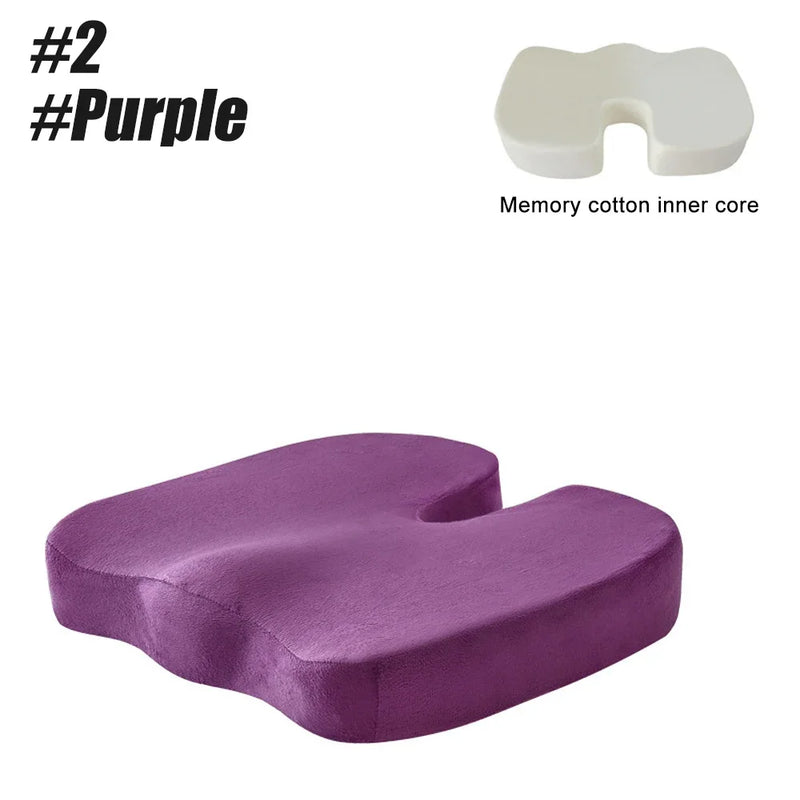 Orthopedic Memory Foam Seat Cushion – U-Shaped Comfort & Support