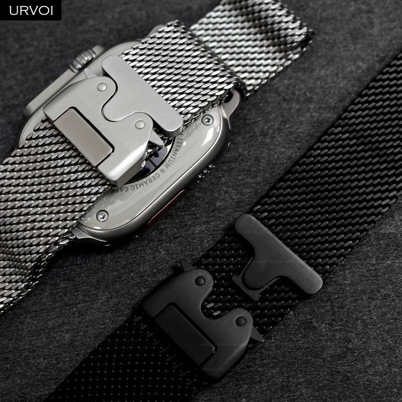 URVOI Titanium Milanese Loop for Apple Watch