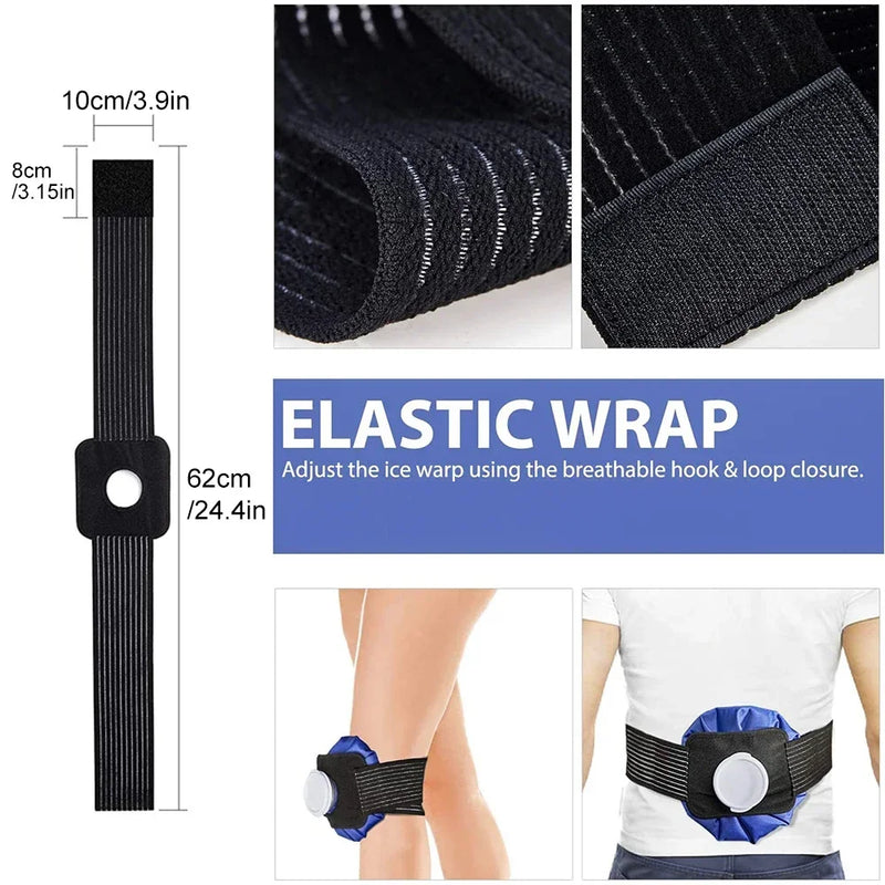Reusable Ice Bag Compression Wrap for Knee, Ankle, Shoulder & Neck