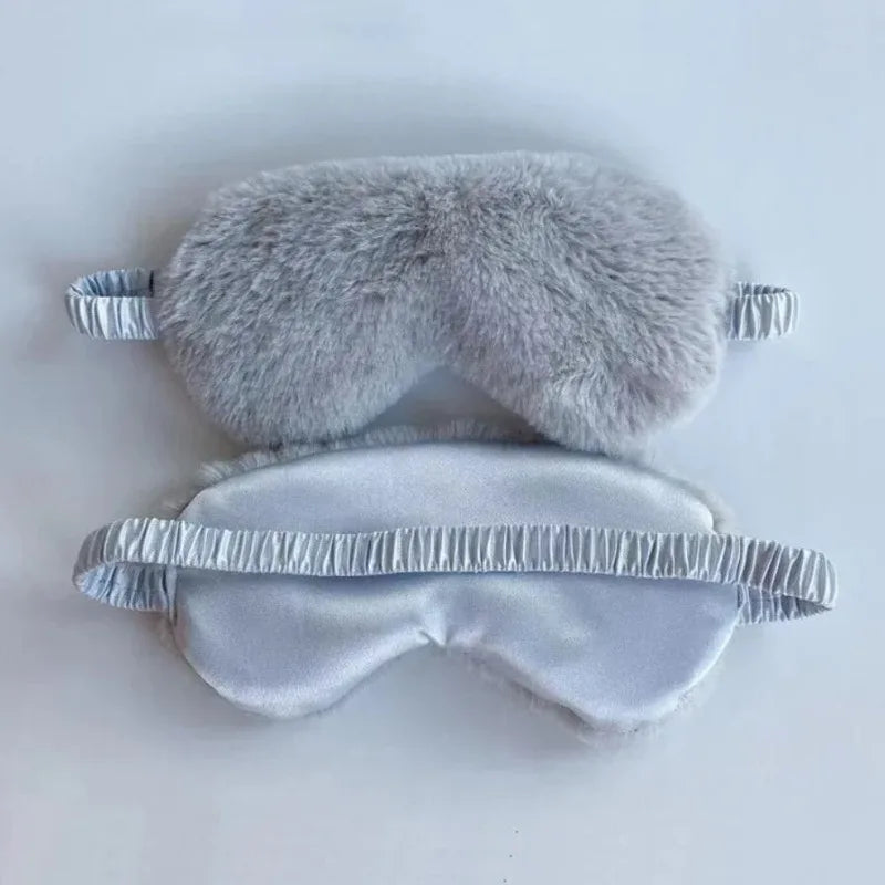 Cute Plush Sleeping Mask – Soft Love Cloud Blindfold Eye Cover for Sleeping & Naps