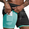 Men’s 2-in-1 Running & Training Shorts – Summer Double-Layer Sportswear