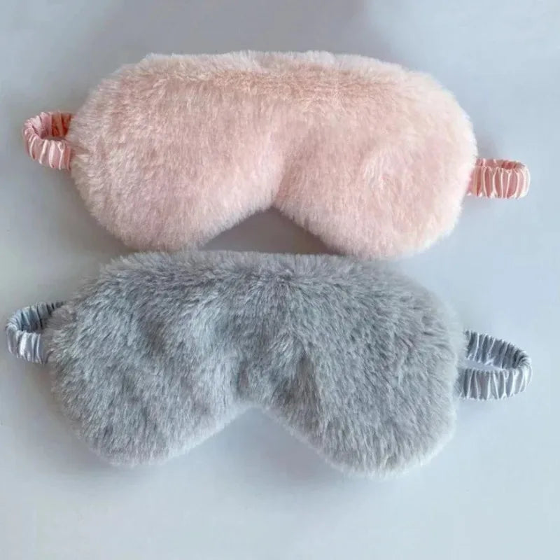 Cute Plush Sleeping Mask – Soft Love Cloud Blindfold Eye Cover for Sleeping & Naps