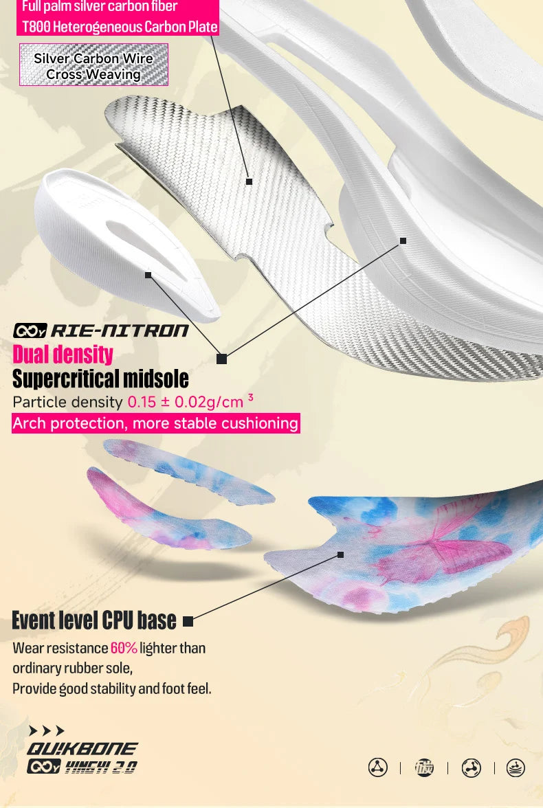 Carbon Plate Marathon Running Shoes – Lightweight Racing Sneakers with Stable Support & Cushioning