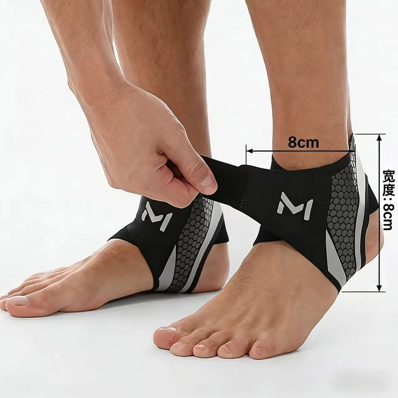 Adjustable Ankle Support Brace for Running and Sports