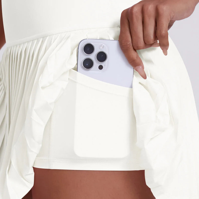 Summer Women’s Tennis Pleated Skirt with Inner Shorts