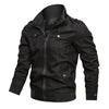 Men’s Vintage Pilot Bomber Jacket – Cotton Cargo Work Coat with Zipper Pockets