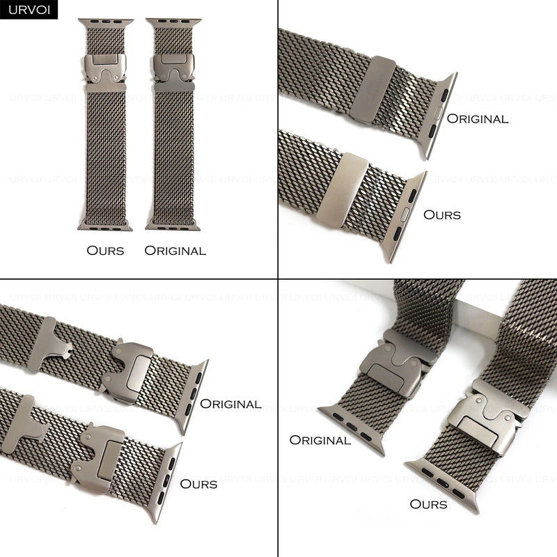 URVOI Titanium Milanese Loop for Apple Watch