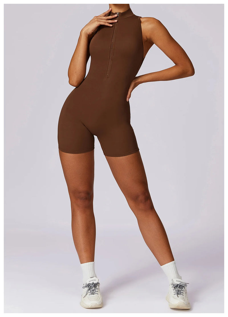 Women’s V-Back Scrunch Sports Jumpsuit