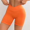 Women V Cross Waist Yoga Shorts