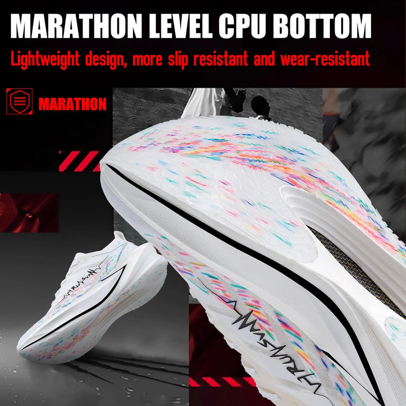 IRUNSVAN Carbon Plate Running Shoes – Cushioned Marathon Shoes for Men & Women