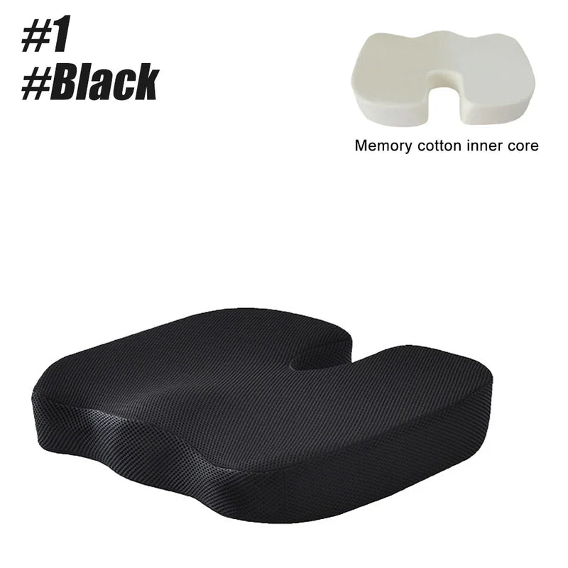 Orthopedic Memory Foam Seat Cushion – U-Shaped Comfort & Support