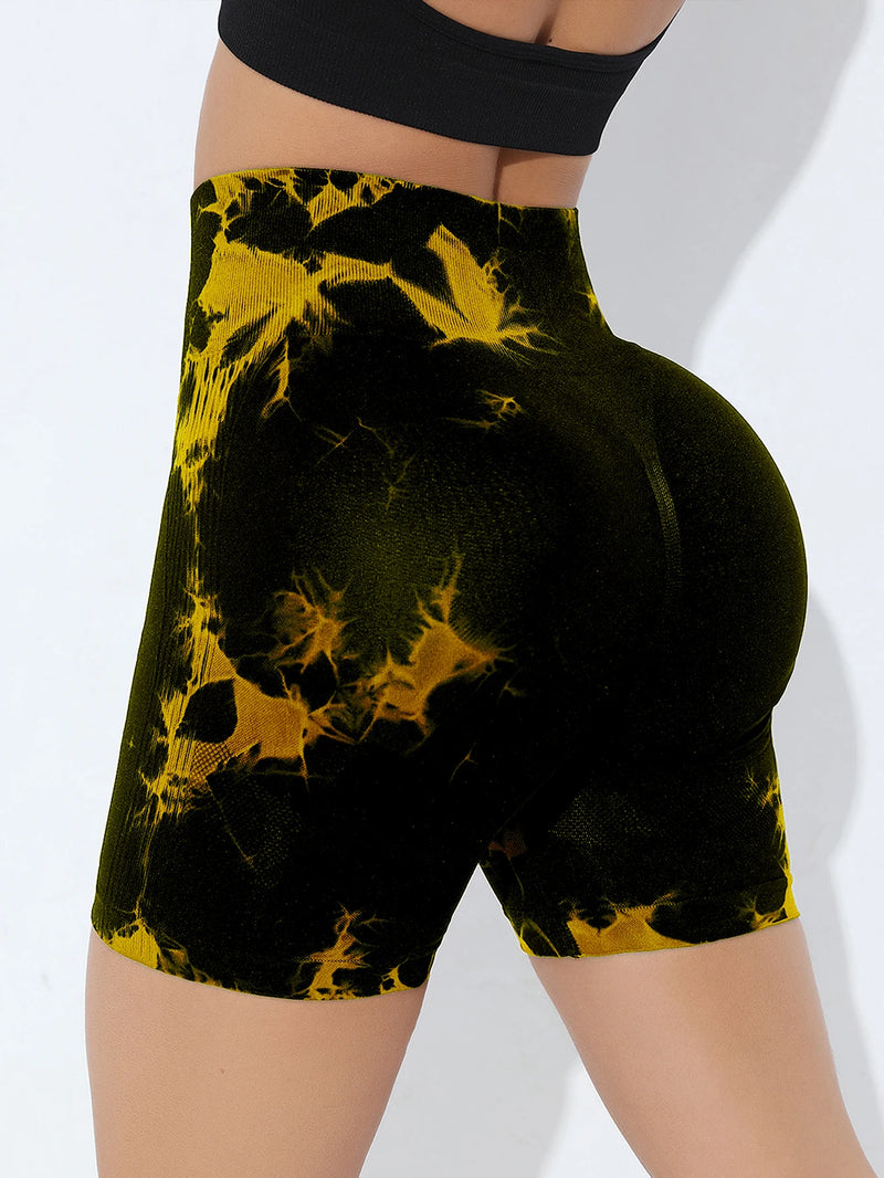 Women's Butt-Lifting Tie Dye Shorts