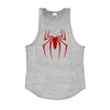Men’s Red Spider Print Gym Tank Top – Breathable Sleeveless Bodybuilding Shirt