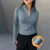 Women’s Slim Fit Zip-Up Yoga Jacket – Quick Dry Fitness Top
