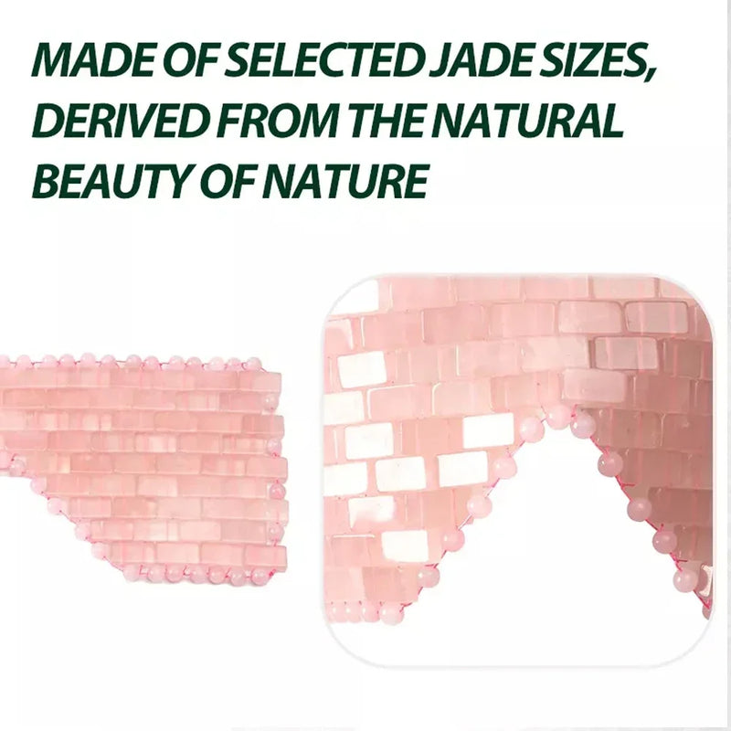 Natural Rose Quartz Eye Mask Massager
