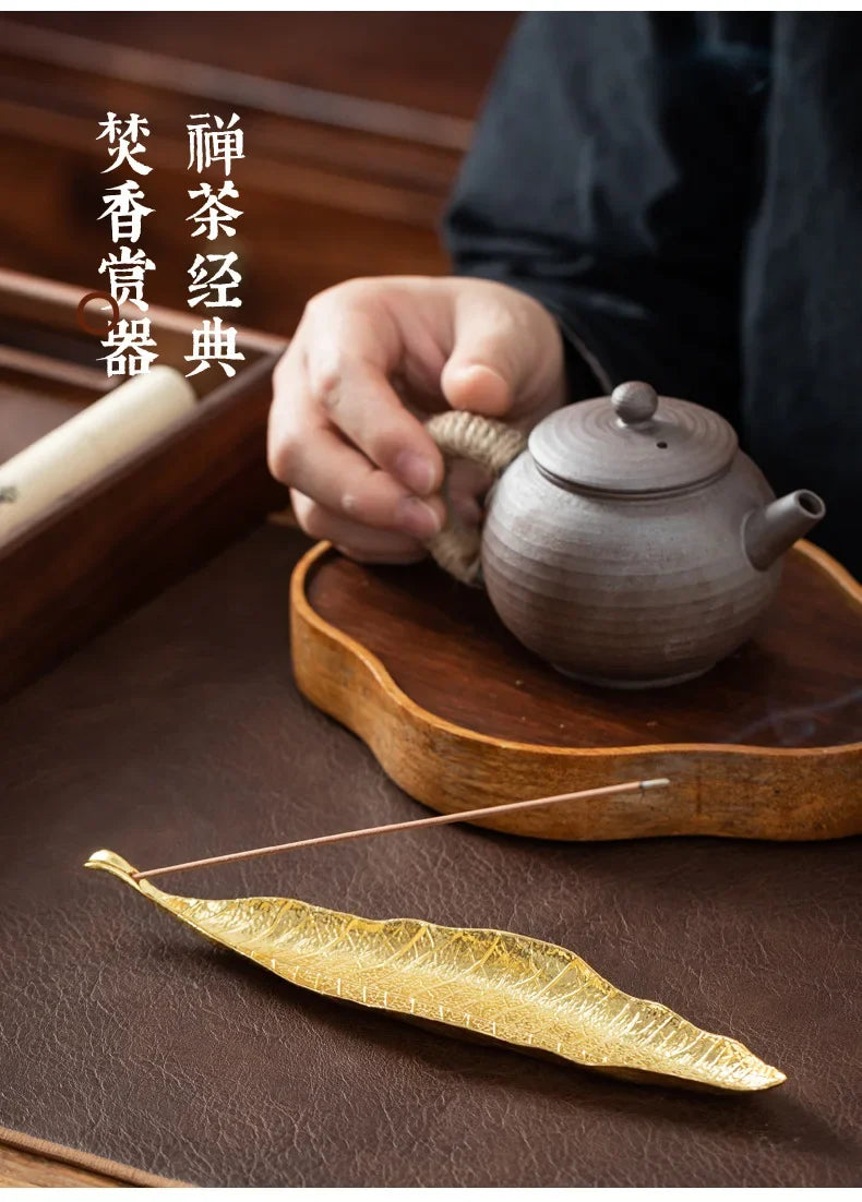 Incense Holder Ash Catcher Long Leaf Censer
