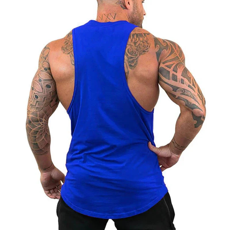 Men’s Red Spider Print Gym Tank Top – Breathable Sleeveless Bodybuilding Shirt