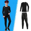Kids Compression Sportswear Set – Warm Running & Basketball Base Layers for Boys