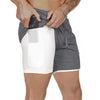 Men’s 2-in-1 Running & Training Shorts – Summer Double-Layer Sportswear