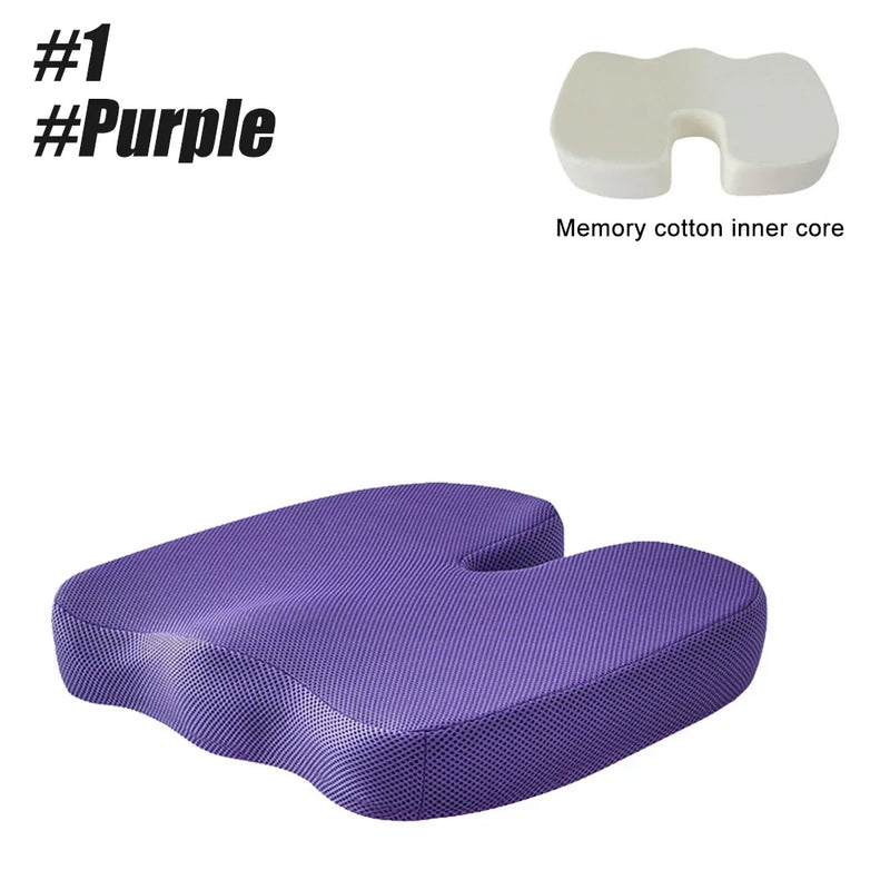 Orthopedic Memory Foam Seat Cushion – U-Shaped Comfort & Support