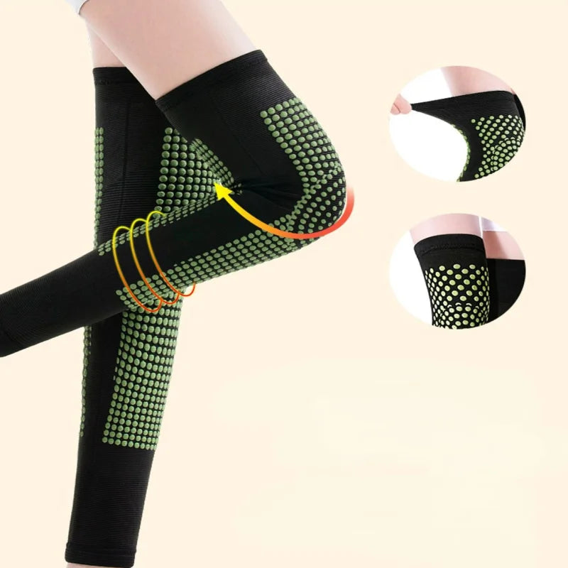 Self-Heating Knee Brace with Mugwort Warmth – Long Knee Support