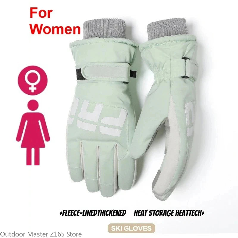 Unisex Winter Cycling Gloves – Warm Thermal Ski Gloves with Non-Slip Grip