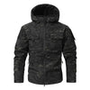 Men’s Camouflage Softshell Tactical Jacket – Hooded Waterproof Fleece Outdoor Coat