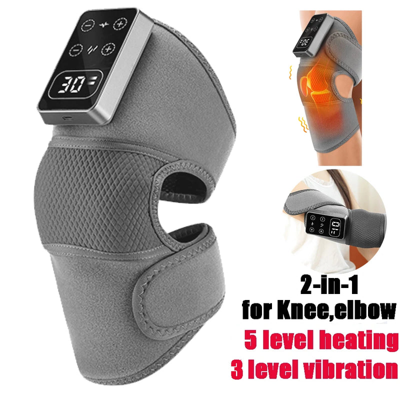 Rechargeable Electric Heated Knee and Elbow Massager with Vibration