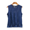 Men's Ice Silk Mesh Gym Stringer Tank Top – Transparent Bodybuilding Fitness Vest