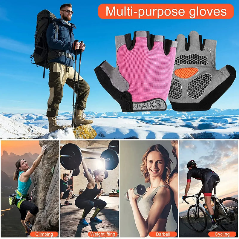 Non-Slip Breathable Gym Gloves for Weightlifting & Fitness