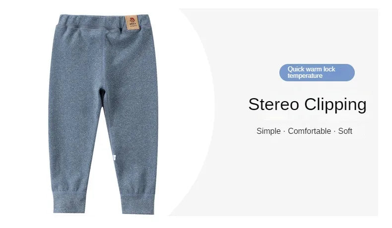 Kids Winter Fleece Lined Leggings – Thick Warm Base Pants