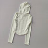 Women's Hooded Fitness Jacket – Quick-Dry Long Sleeve Sports Cardigan