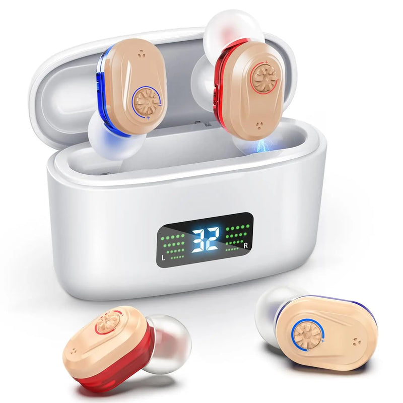 Wireless Mini Noise-Cancelling Hearing Aid for Seniors