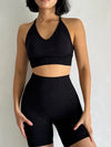 2 Pcs Yoga Sets Women High Waist Workout Outfits