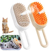 3-in-1 Electric Pet Steam Brush – Grooming, Detangling & Massage Tool