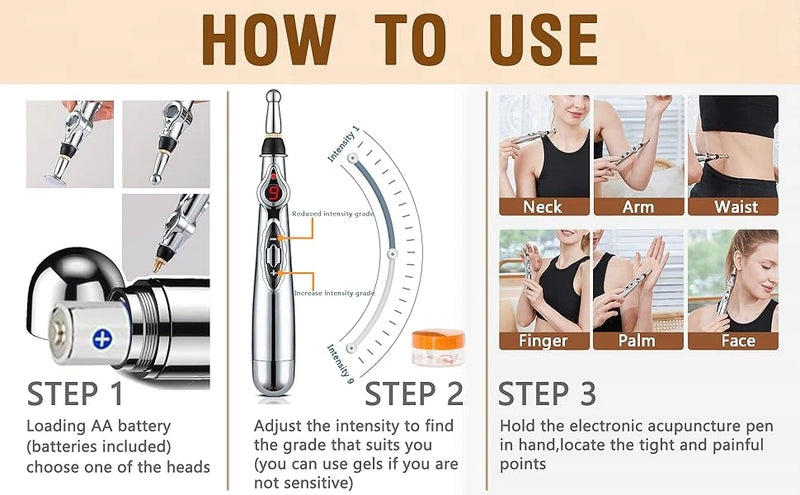 Electronic Acupuncture Pen – Needle-Free Relief Through Meridian Therapy