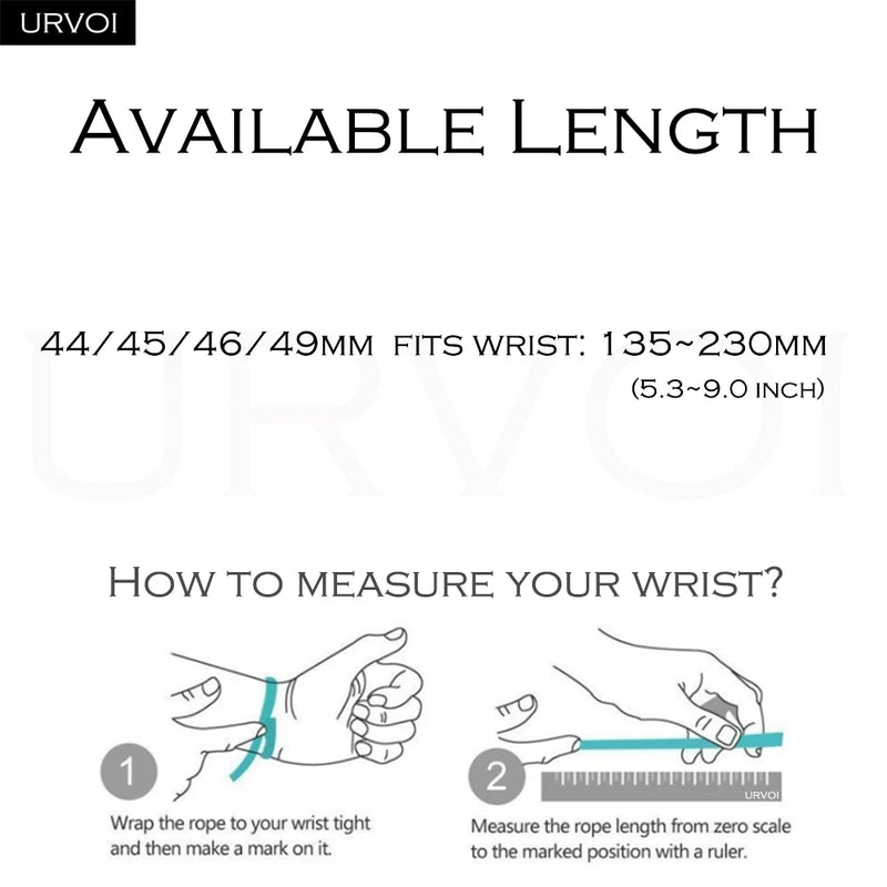 URVOI Titanium Milanese Loop for Apple Watch