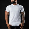 Plain Gym T-shirt for Men – Summer Fitness Cotton Slim Fit Tee