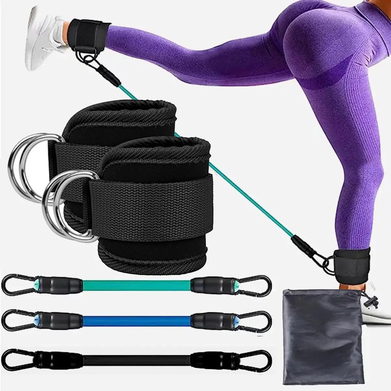 TPE Resistance Bands with Ankle Straps: