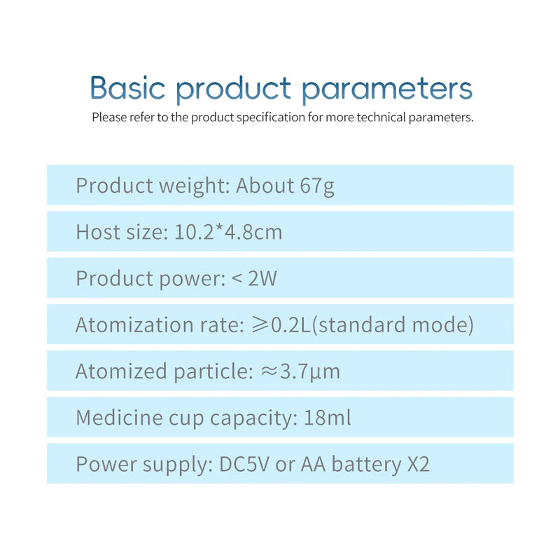 KIUZOU Medical Portable Nebulizer