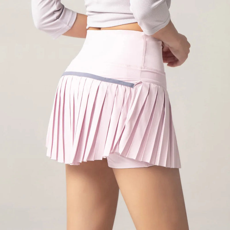 Summer Women’s Tennis Pleated Skirt with Inner Shorts